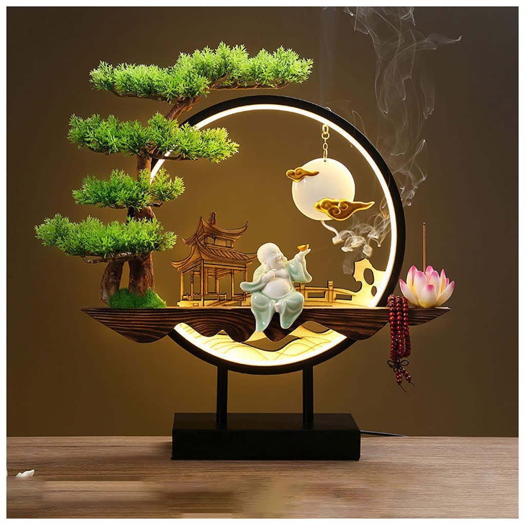 Basxdrfxz E Incens Holder Bas Hom Backflow Incens Burner Decoration Bedroom Cabinet Living Room Offic Study(E)