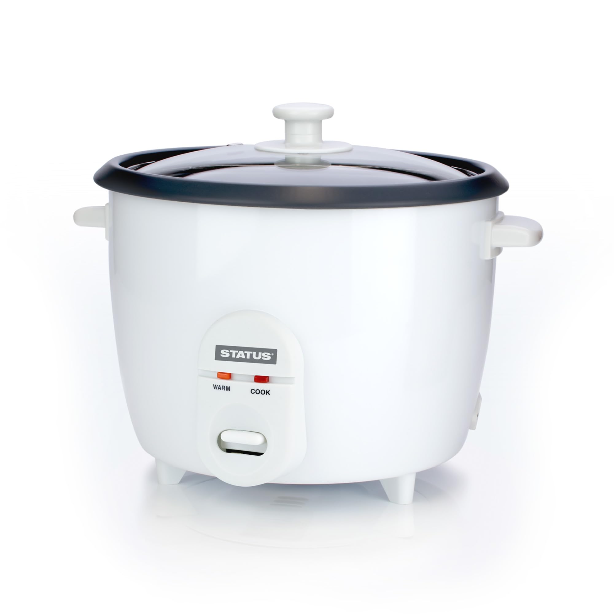 Santa Clara Rice Cooker, 1.8L 700W Round Electric Steamer with Keep Warm Function, Non Stick Bowl White (SANTACLARA1PKB4)