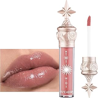 Tinted Lip Balm Lip Gloss Liquid Lipstick Lip Plumper Gloss Moisturizing Lipgloss Long Lasting Waterproof Lip Gloss Plumper Liquid Lipstick for Women (#708 Oat-Semi-Sheer)