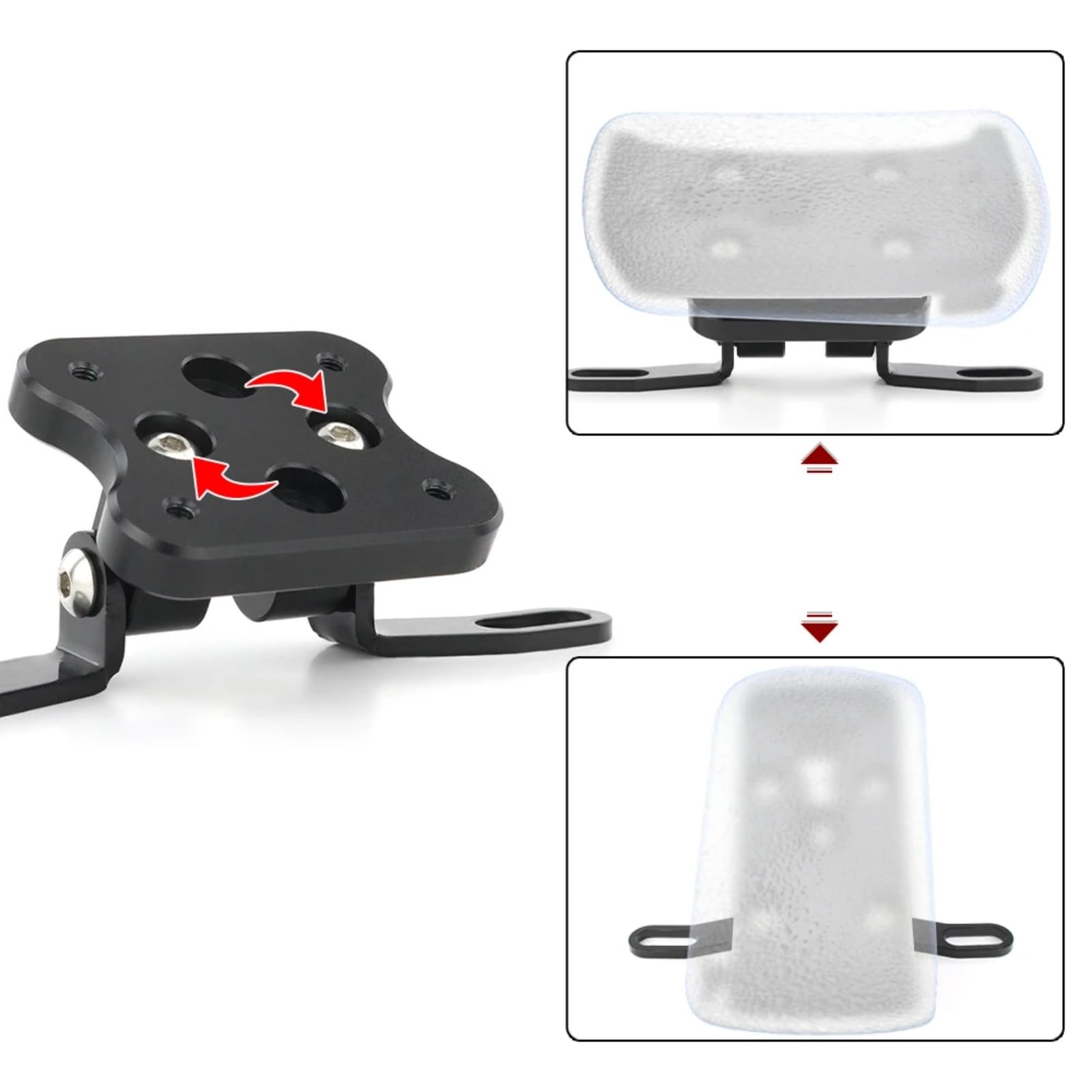 Moto Support Téléphone Compatible avec Ducati pour Multistrada 950 2017-2018, pour Multistrada 1200 2015 2016 2017 2018, Support De Navigation GPS Support De Téléphone pour Moto