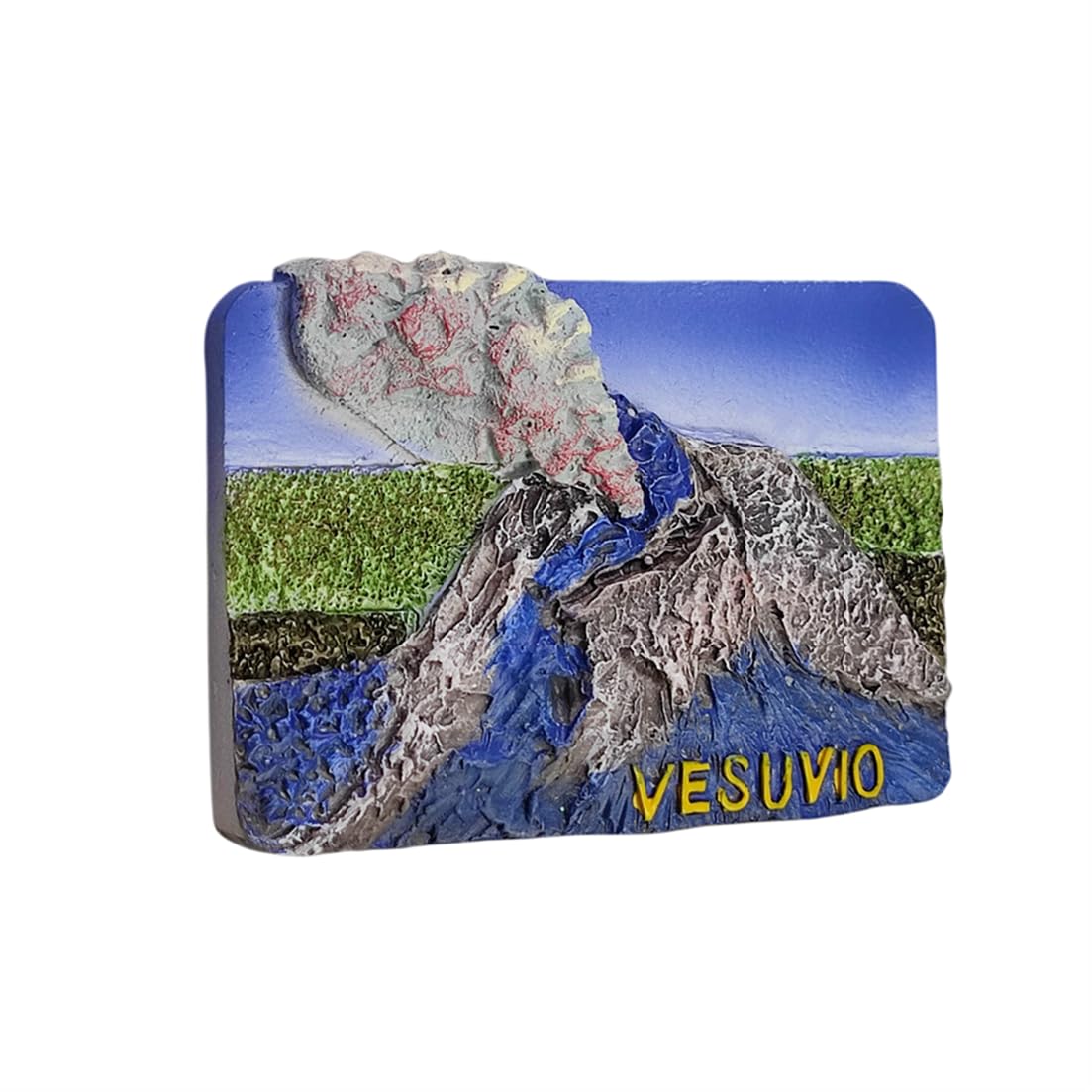Magnete da frigorifero con il Vesuvio Napoli Italia 3D souvenir da viaggio decorazione per frigorifero adesivo magnetico collezione artigianale