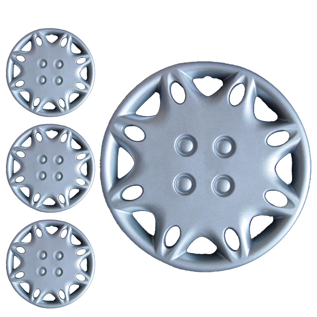 SERIE 4 BORCHIE - 4 COPRICERCHI COPPE RUOTA 14 PER RENAULT CLIO 98-> TIPO B