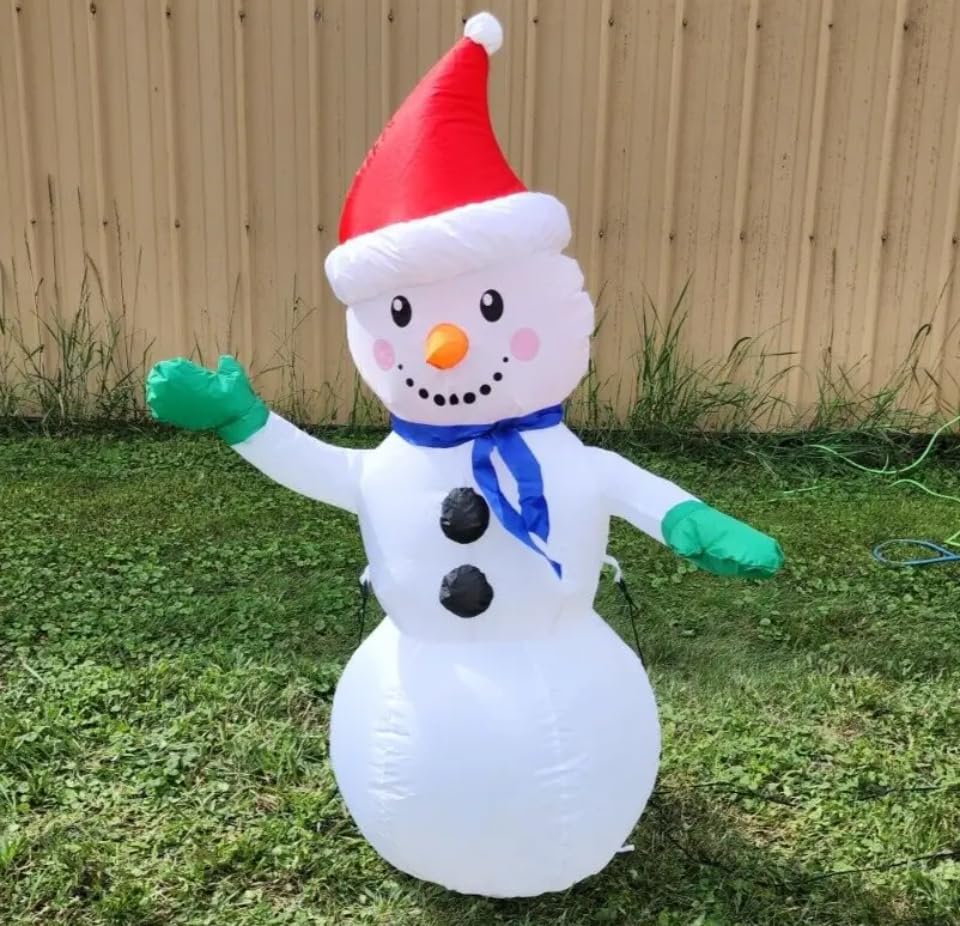 Amazon.com: Gemmy Holiday Time Airblown Inflatable Snowman, 4 Feet