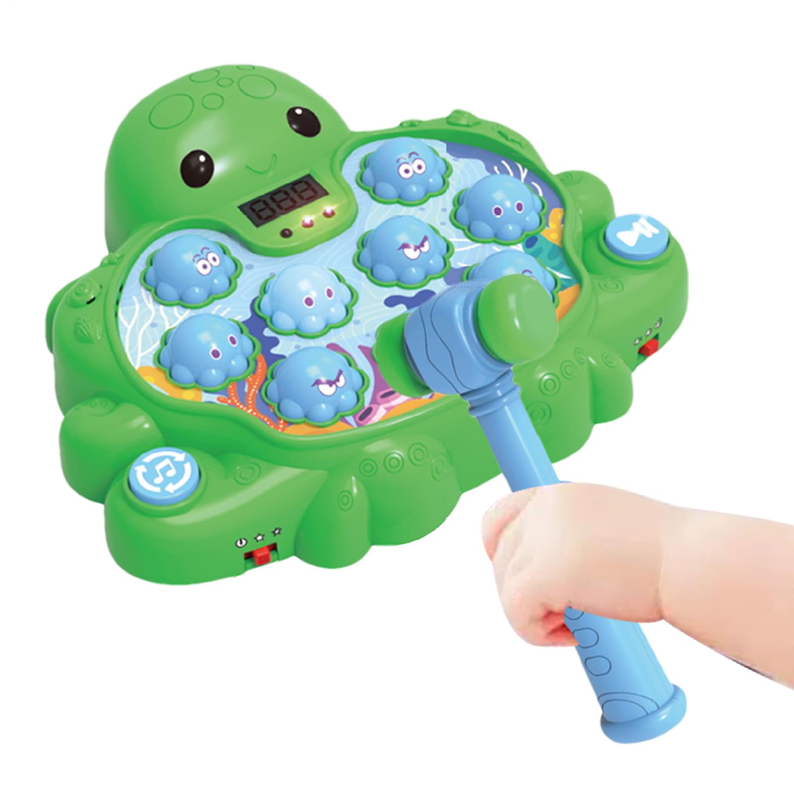 Hau Den Spiel Interaktives Hammer Spiel | Tintenfisch Form Hand Auge Koordination Lernspiel Für Kinder Vorschule Zuhause Unterwegs Mädchen Junge Entwicklung
