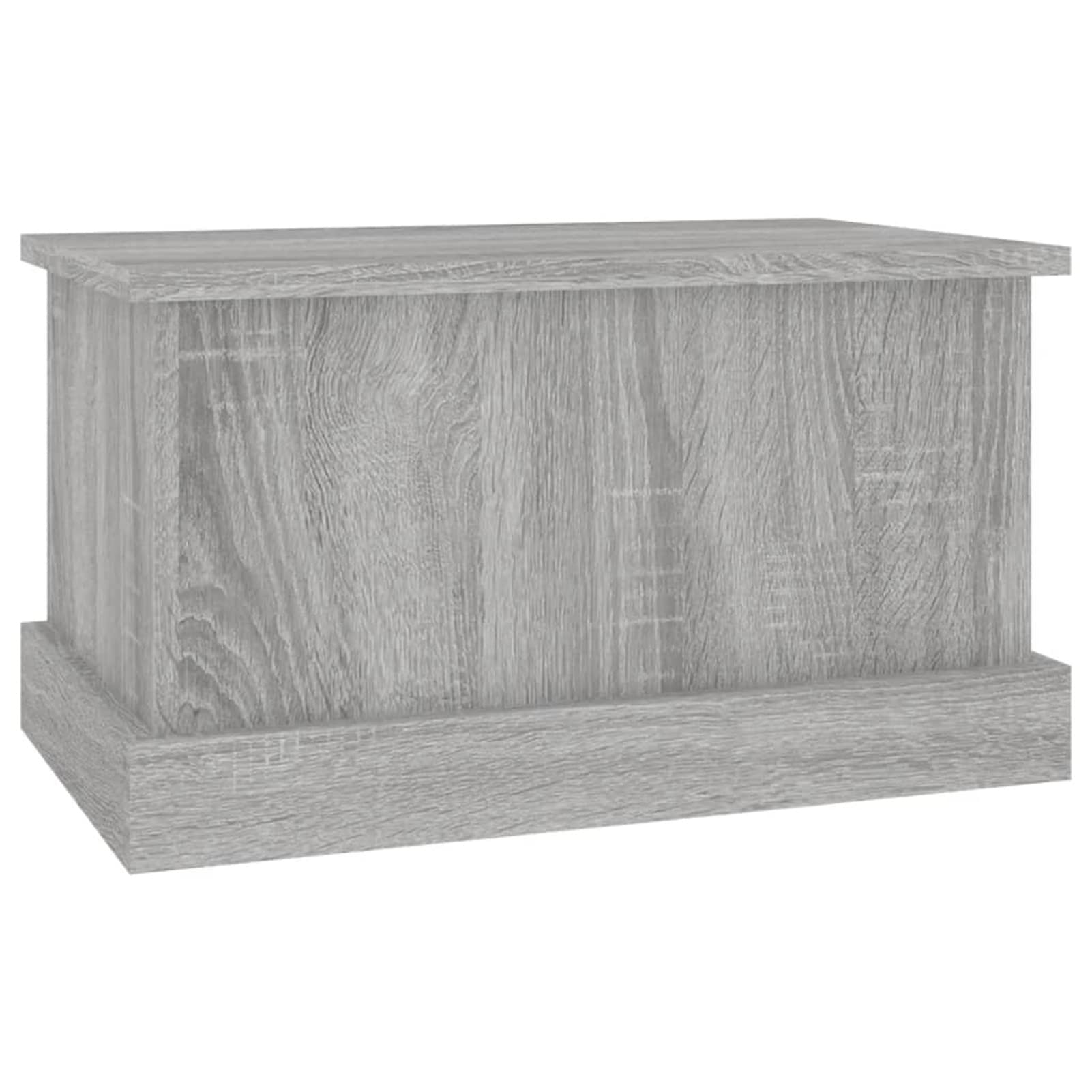 Homgoday Sonoma szary pojemnik 50 x 30 x 28 cm wielowarstwowe drewno, meble, skrzynie i kufry zewnętrzne, pudełko ogrodowe, uchwyt na narzędzia ogrodowe, pufa zewnętrzna, skrzynia zewnętrzna