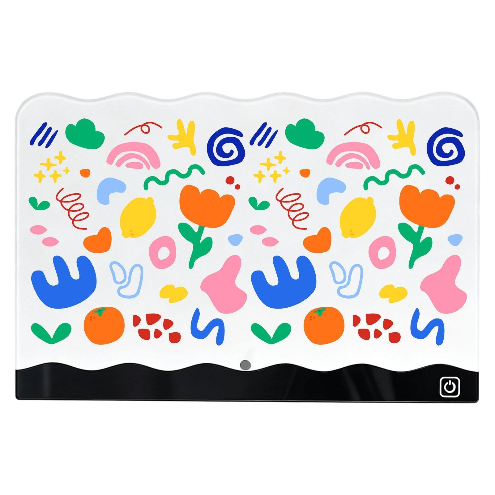 Lavagna da disegno a LED per bambini, blocco da scrittura ricaricabile con pennarelli | Lavagna LED per bambini, ragazze, ragazzi, scuola, classe, casa, viaggi, auto, aereo