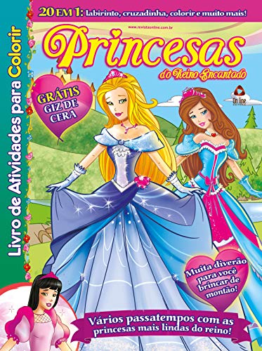 Princesas do reino encantado: livro de atividades para colorir
