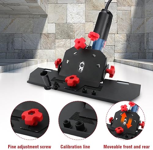 Miniatura 6 de Ranjaner Amoladora angular Soporte de chaflán multifuncional antideslizante profesional amoladora angular Soporte de azulejos de biselado ajustable