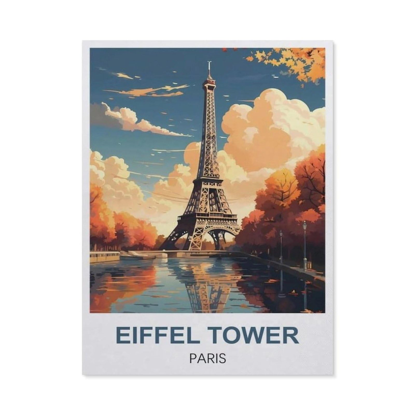 Metal Signs，Eiffel Tower Paris(20x30cm）