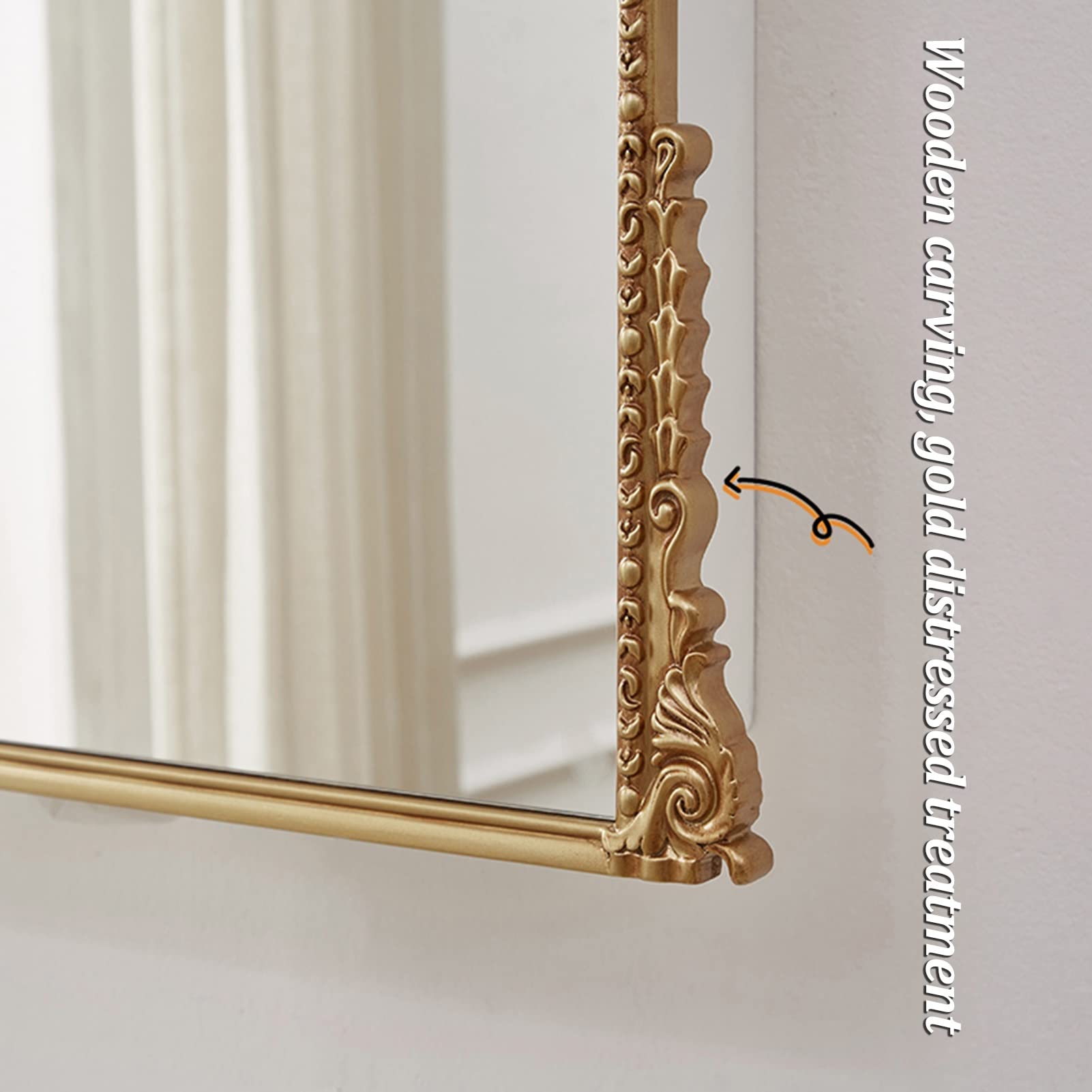 Armadietto da bagno con specchio da incasso, con cornice in metallo e specchio inclinabile, design rettangolare arrotondato