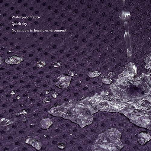 Rideau de douche violet en tissu pour préserver l'intimité