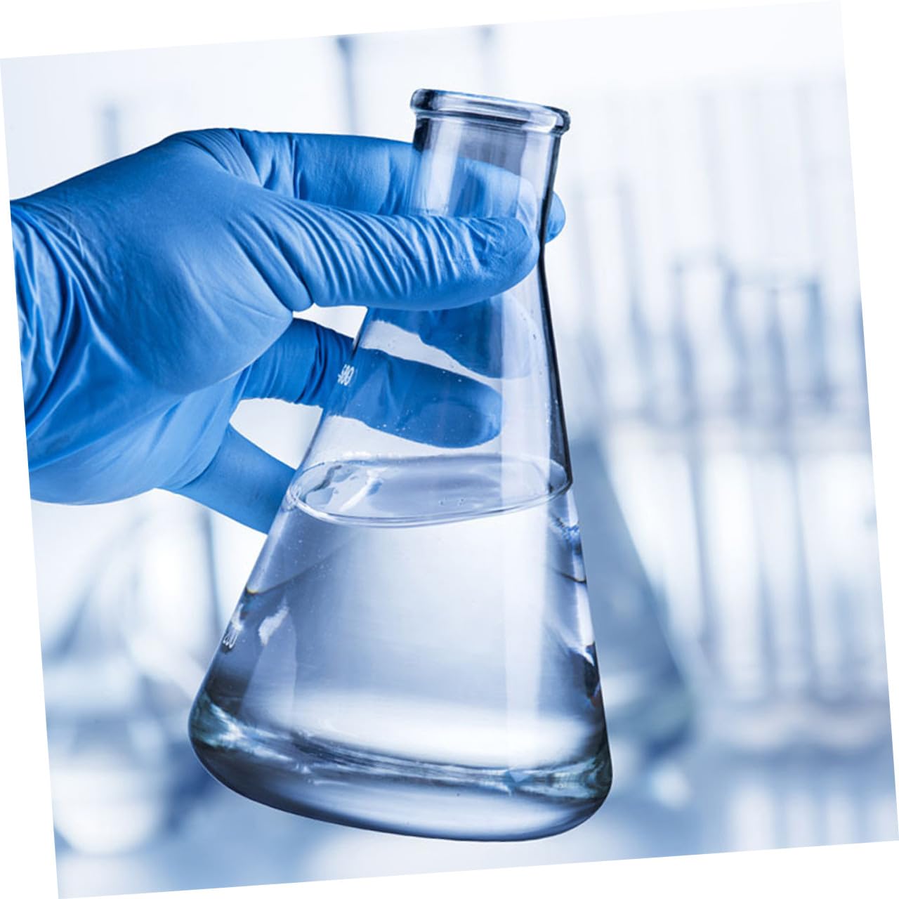 Matraz Erlenmeyer Triangular Cónico de Vidrio de Borosilicato 4 Piezas | Matraces Erlenmeyer de Laboratorio, Capacidad Estándar, Uso Práctico Olor, para Clases de Química y Escuela