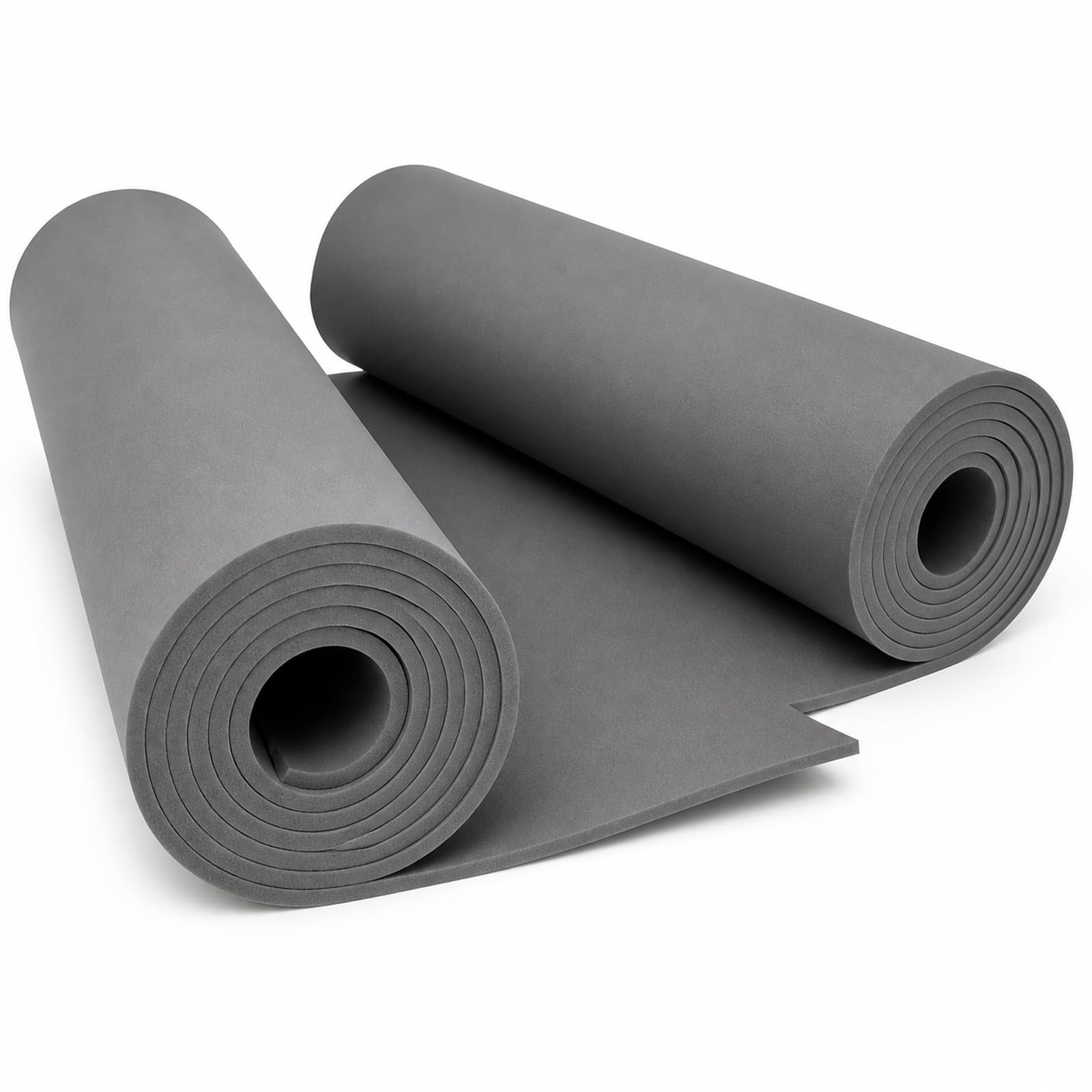 STARVAST 2 Pièces Mousse EVA 5 mm, Eva Foam Gris 33 x 200 cm, Rouleau de Mousse Haute Densité Dureté 38 pour Protection, Bricolage et Découpe