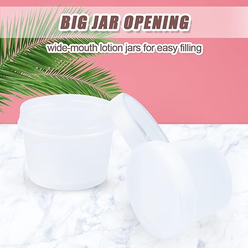 Miniatura 3 de 9 frascos de plástico vacíos de boca ancha con tapas de cúpula para mezclar máscaras faciales, tinte para el cabello, mantequillaloción corporal,