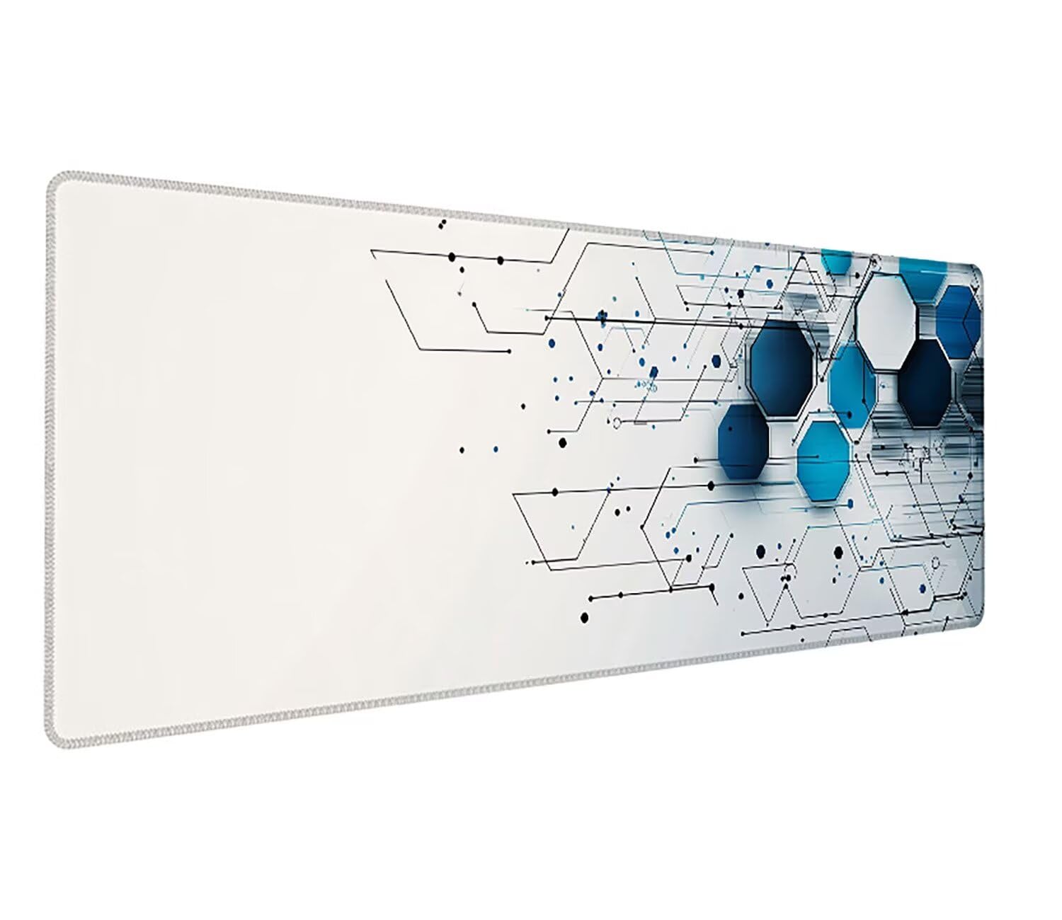 Biała pojedyncza podkładka pod mysz do gier XXL, podkładka pod mysz XXL - 1400 x 600 x 3 mm, podkładka pod mysz matowa, bardzo duża tkanina dla graczy, podkładka pod mysz dla graczy, osobisty -43385