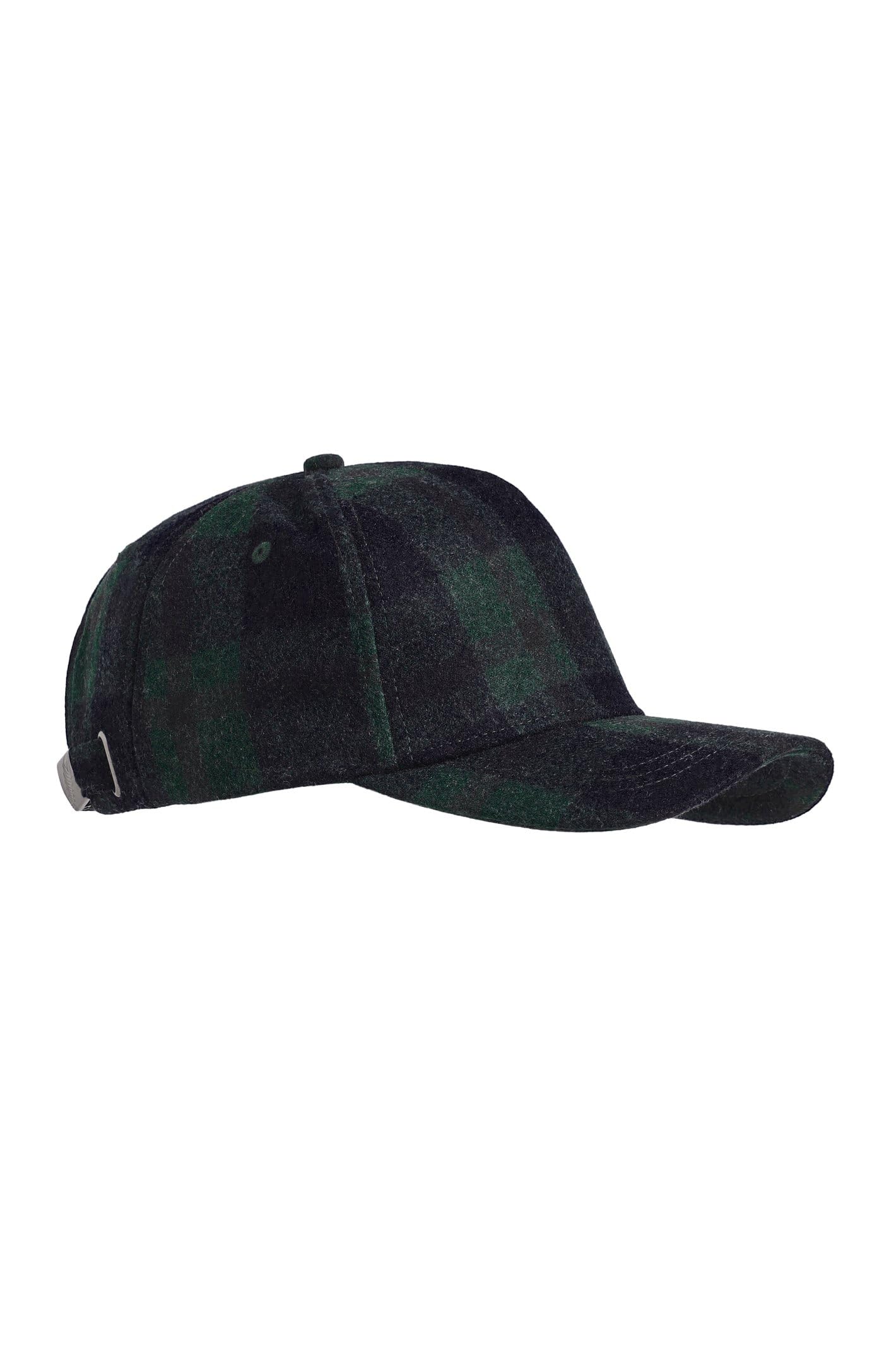 Weird Fish Falkirk Flannel Check Cap Cedar Green Size ONE