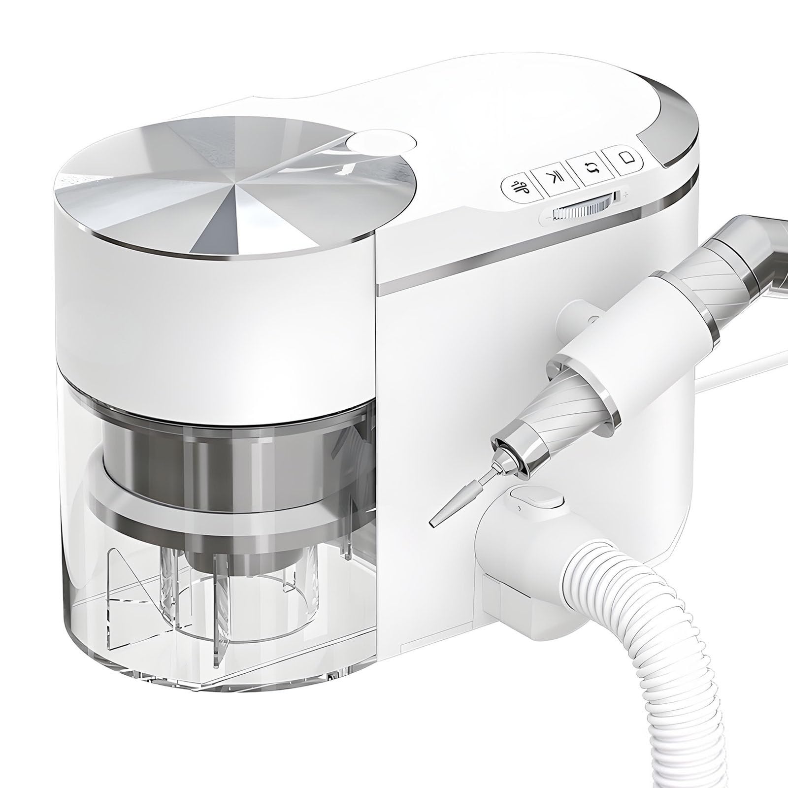 Professional 2-in-1 Nail File and Dust Collector,Adjustable Suction