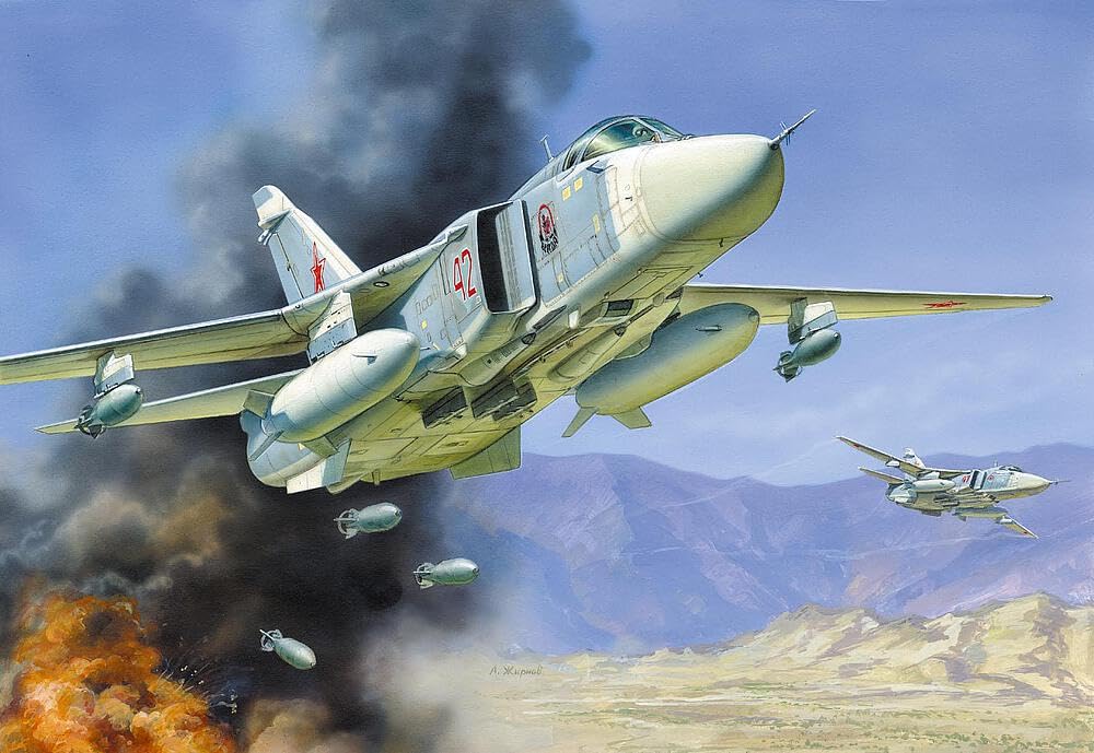 Maquette Su-24M Zvezda avec ailes à géométrie variable et détails précis