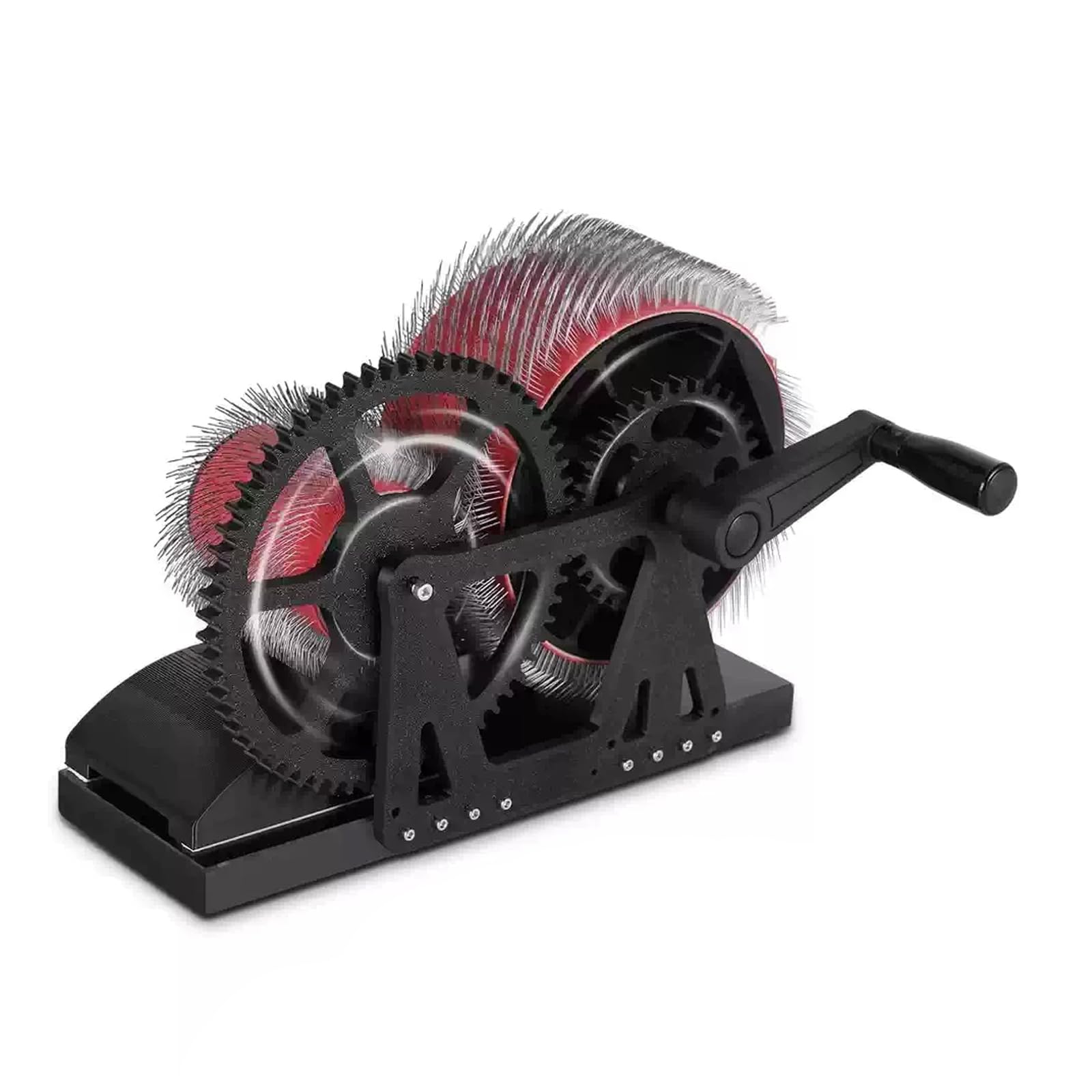YSFHYAN Wool Fiber Drum Carding Machine,Wool Felt Color Mixer,Aluminum Alloy Roller And Stainless Steel Needle,Fast Color Mixing,Combing,Spinning,for Wool Felting,Pom-Pom Making,and Weaving