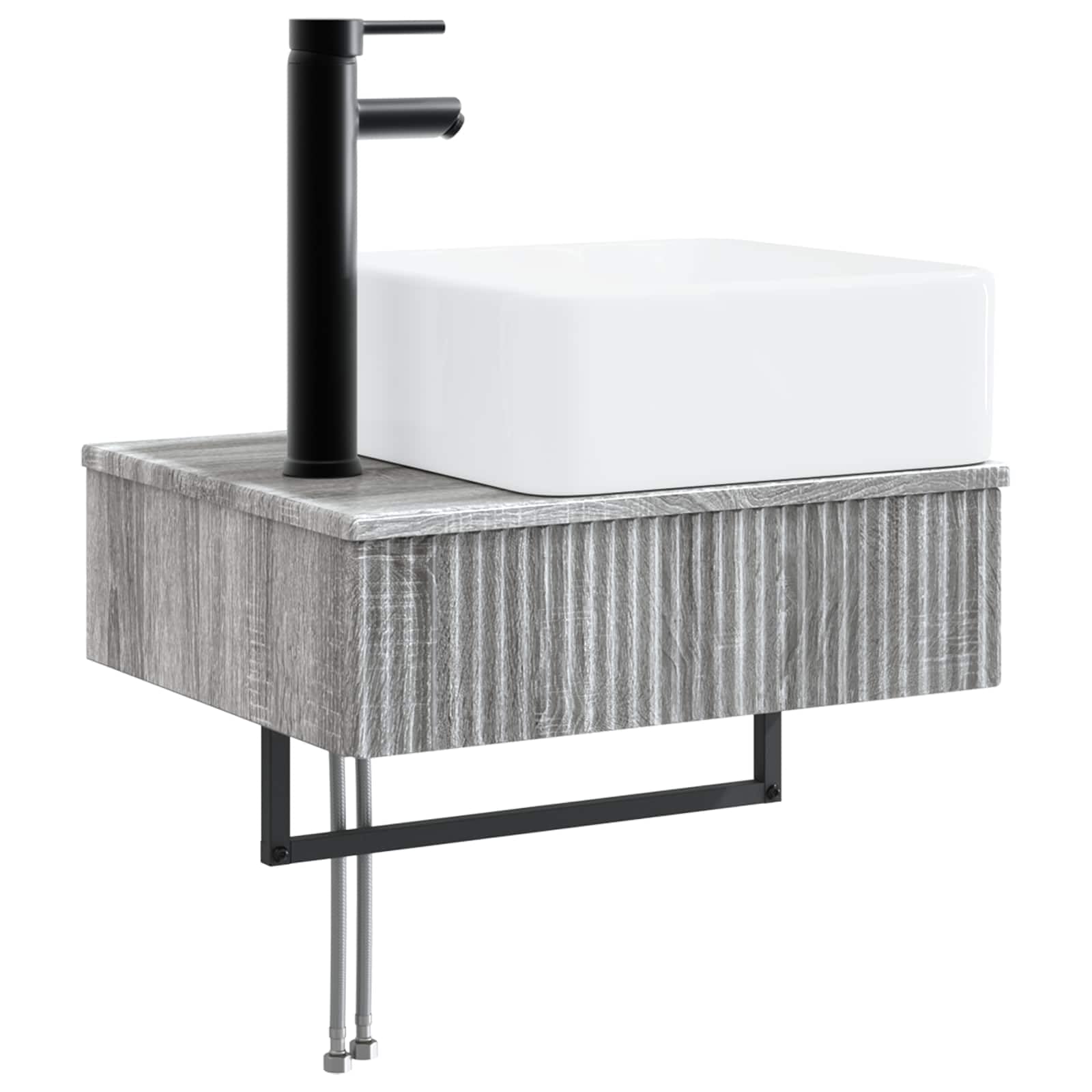 Lavabo mural gris Sonoma 50 x 41 x 39 cm