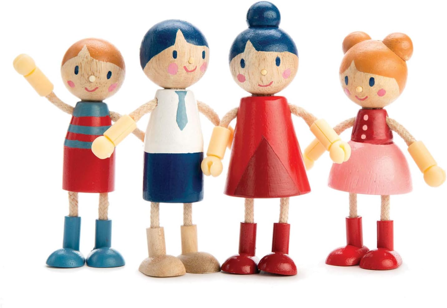 Buy Tender Leaf Toys Doll Family Cute Wooden Doll Family For Happy 
