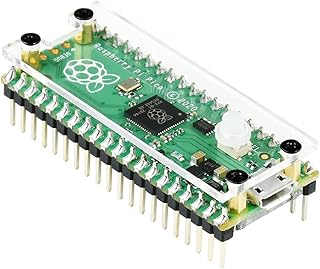 waveshare for Raspberry Pi Pico Case, Clear Acrylic Protection Case Enclosure ,Neat Design,Customized Key Cap (Case Only)