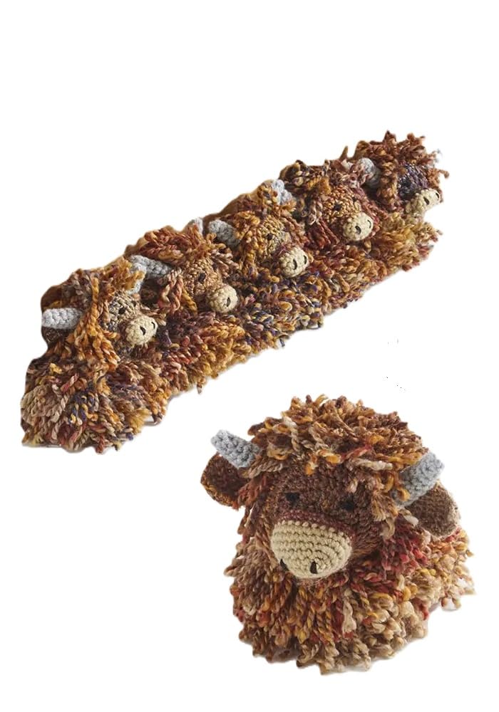 King Cole Super Chunky Crochet Pattern -  9100 Highland Doorstop,DraughtExcluder