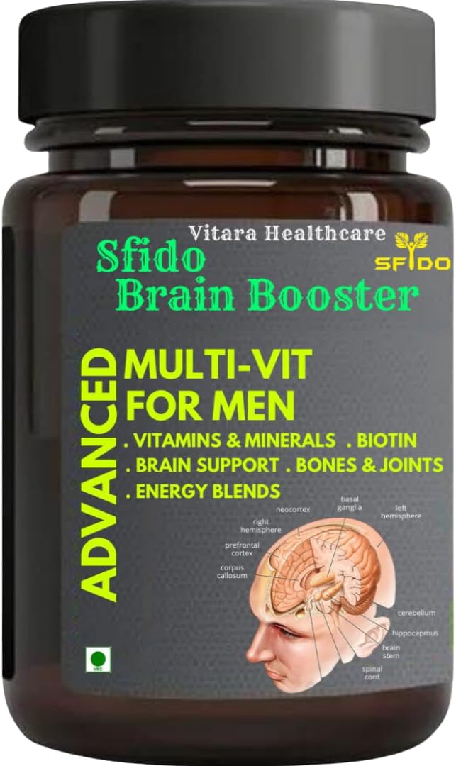 Sfido Brain Booster, Memory and Focus, Increase Study Power, Capsule, Pack of 1