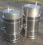  Land-Warenhaus 150 Liter Edelstahl - Koch- und Schlachtekessel mit Futterdämpferfunktion