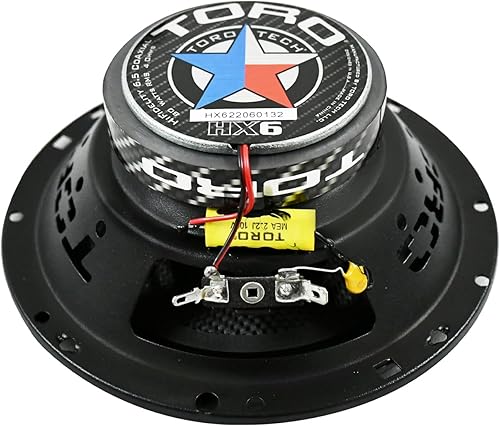 Miniatura 4 de TORO TECH HX6  Juego de altavoces coaxiales de 6.5 pulgadas para automóvil de 2 vías, 160 vatios máximo80 vatios RMS (par)