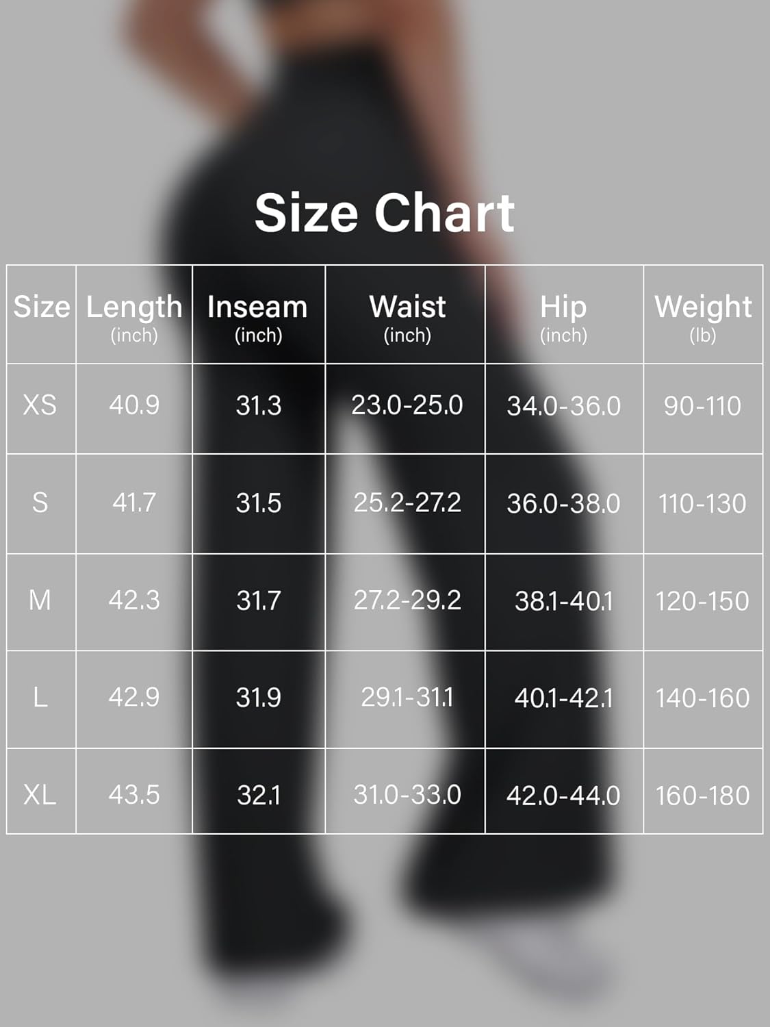 VOYJOY Straight Leggings Bottoms Wide Leg Pants for Women 29"/ 31.5"/33"/35" High Waist Stretch Casual Sweatpants - Image 6