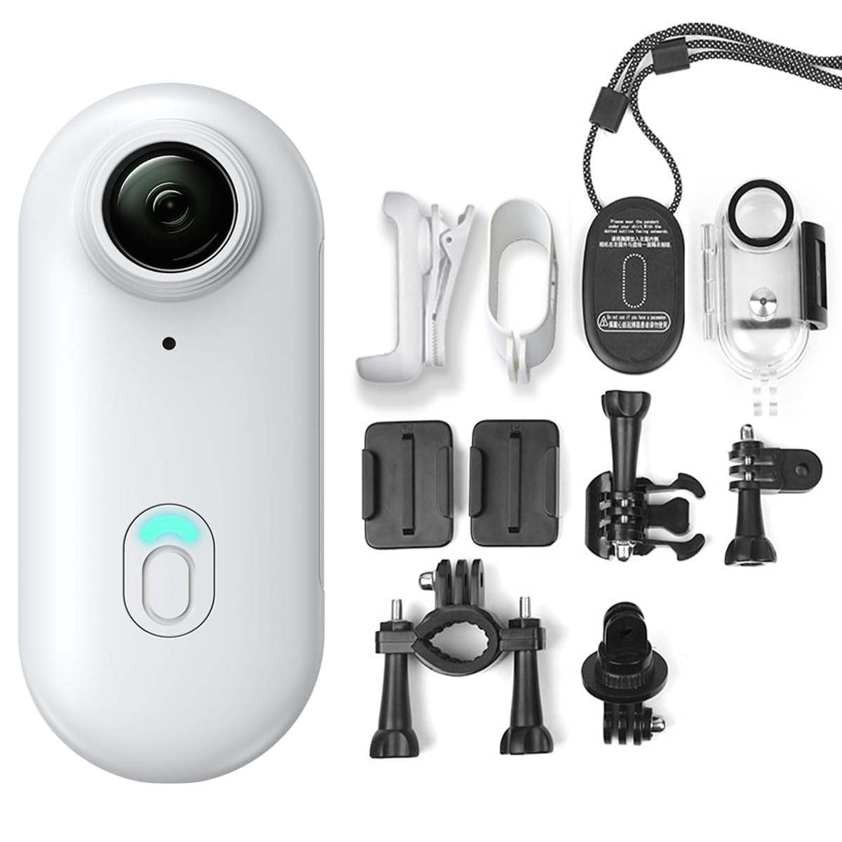 H88 Mini Wearable Body Worn Action Camera, FHD 1080P, Recording with Premium Portable Camcorder Mount Anywhere for Security, Work, Guard, Travel,(No Card,White)-image-36