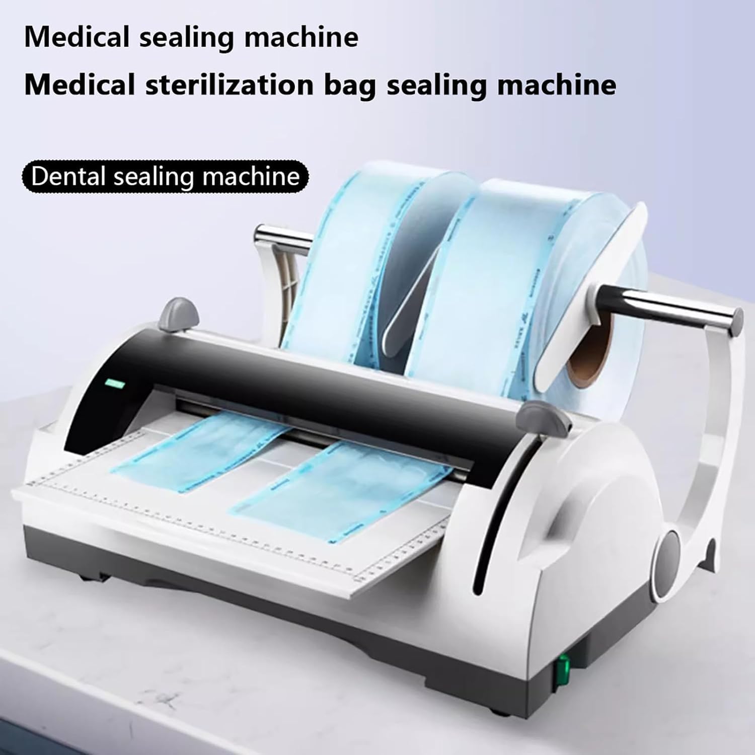 Zgrzewarka dentystyczna, automatyczna maszyna pakująca z regulowaną temperaturą, maksymalna szerokość uszczelnienia 30 cm, szerokość wcięcia 12 mm dla klinik i szpitali