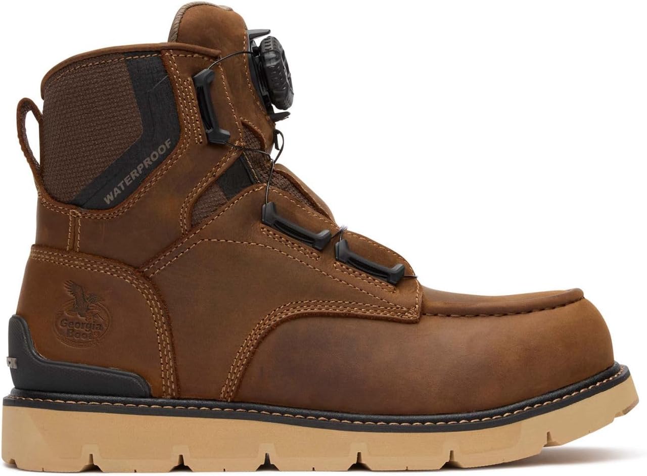 Georgia Boot Carbon Flex 6" BOA® Waterproof Carbon Toe Moc-Toe Work Boot