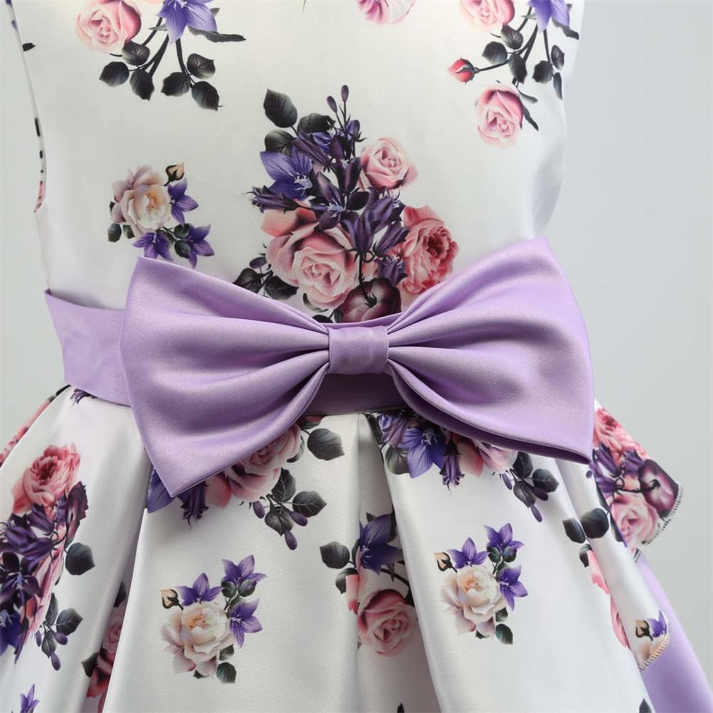 COMISARA 2-9T Girls Flower Dresses Pageant Party Easter Gown Dresses - Image 7