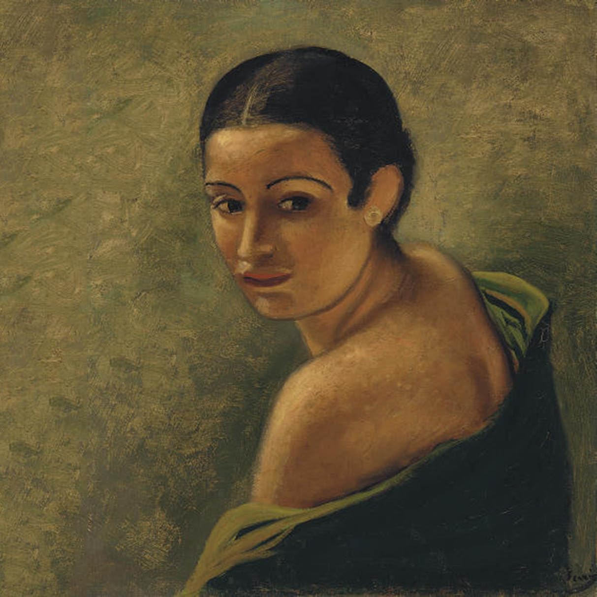 GYTRI CGFHJ André Derain Poster Color Vintage Wall Art《Woman's Head》by André Derain Prints People Portrait Canvas Painting For Home Decor 50x50cm Unframed
