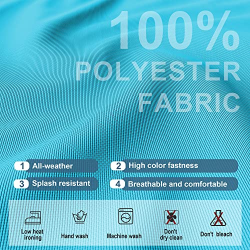 Rtdtd Outdoor Patio Cushion And Pillow Covers Replacement, Slipcovers For Furniture Sofa Couch Outside Zipper Design W/5 Seat And 6 Backrest (Blue) #TOP3