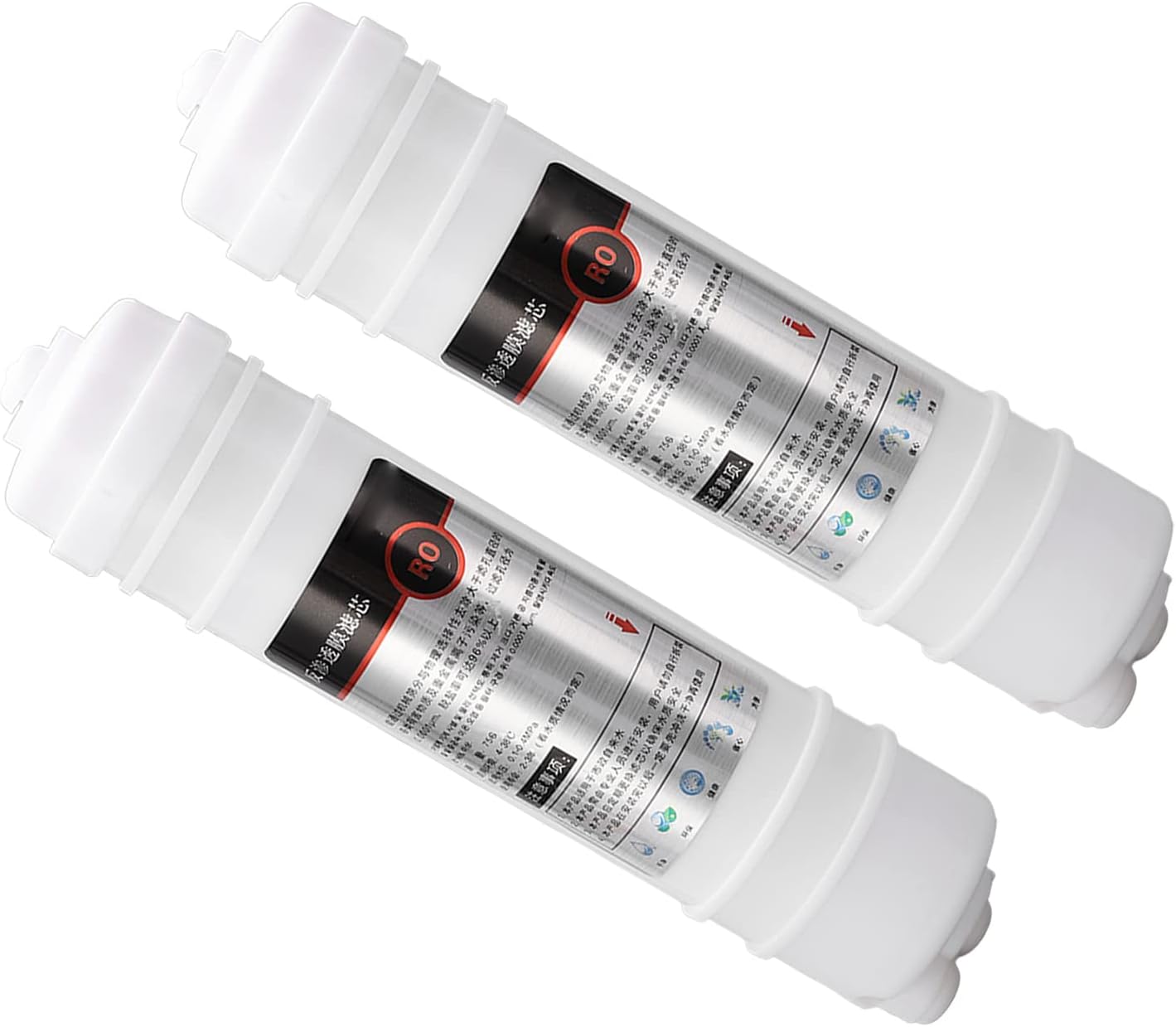 Water Purifier Filter Element Replacement Removes Harmful Substances and Ensures Safe Water for Home Kitchen 2Pcs 10in 75g