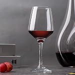 C CREST Ensemble de verres à vin 8, 12oz, Verres sans plomb, transparents et durables
