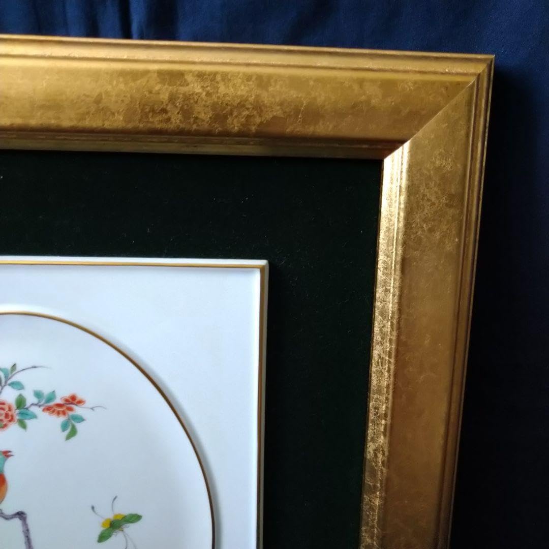 ✤マイセン Meissen シノワズリ額装陶板画✤『鳥と花』 ✤マイセン