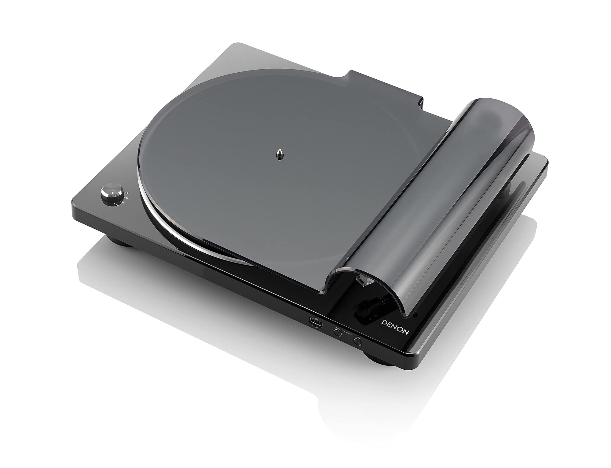 Denon (Dp-450 Usb Czarny) Rejestrator USB, pasek i głowica do automatycznego powrotu Phono