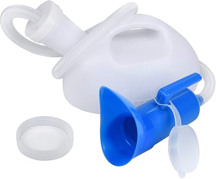 Female Urinal, Urinals for Women, 2000ml Urine Bottle for Women, 3 in 1 Portable Female Urinals, Spill Proof Mens Potty Portable Urinal, 45.2" Long Tube with Lid for Camping Car Travel Pregnant Women