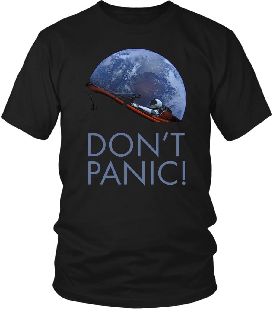 Starman Don't Panic in Orbit SpaceX District Unisex T-Shirt