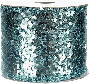 Ruban Scintillant Iridescent Marron – 2,5 Pouces De Large, 10 Yards De Long – Neuf, Marque Uxcell
