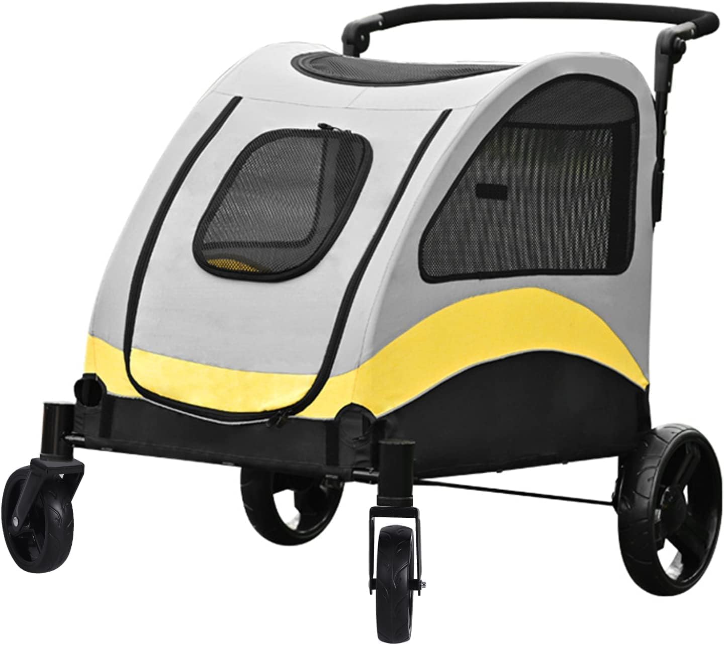 Susire Large Dog Travel Stroller 4 Wheels Heavy Duty Pet Foldable