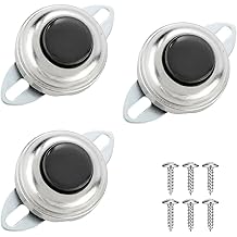 Car Horn Button, 3PCS 12V 24V Round Vehicle Momentary Push Horn Switch Button Flush Mount with Screws, Automotive Electronics Modification Accessories, Universal for SUV RV Truck