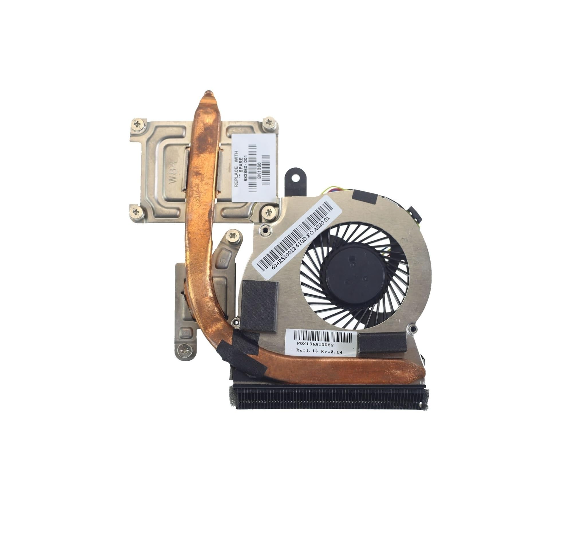 Ventilateur pour HP Probook 4340S silencieux et efficace remplaçant le modèle 683860-001