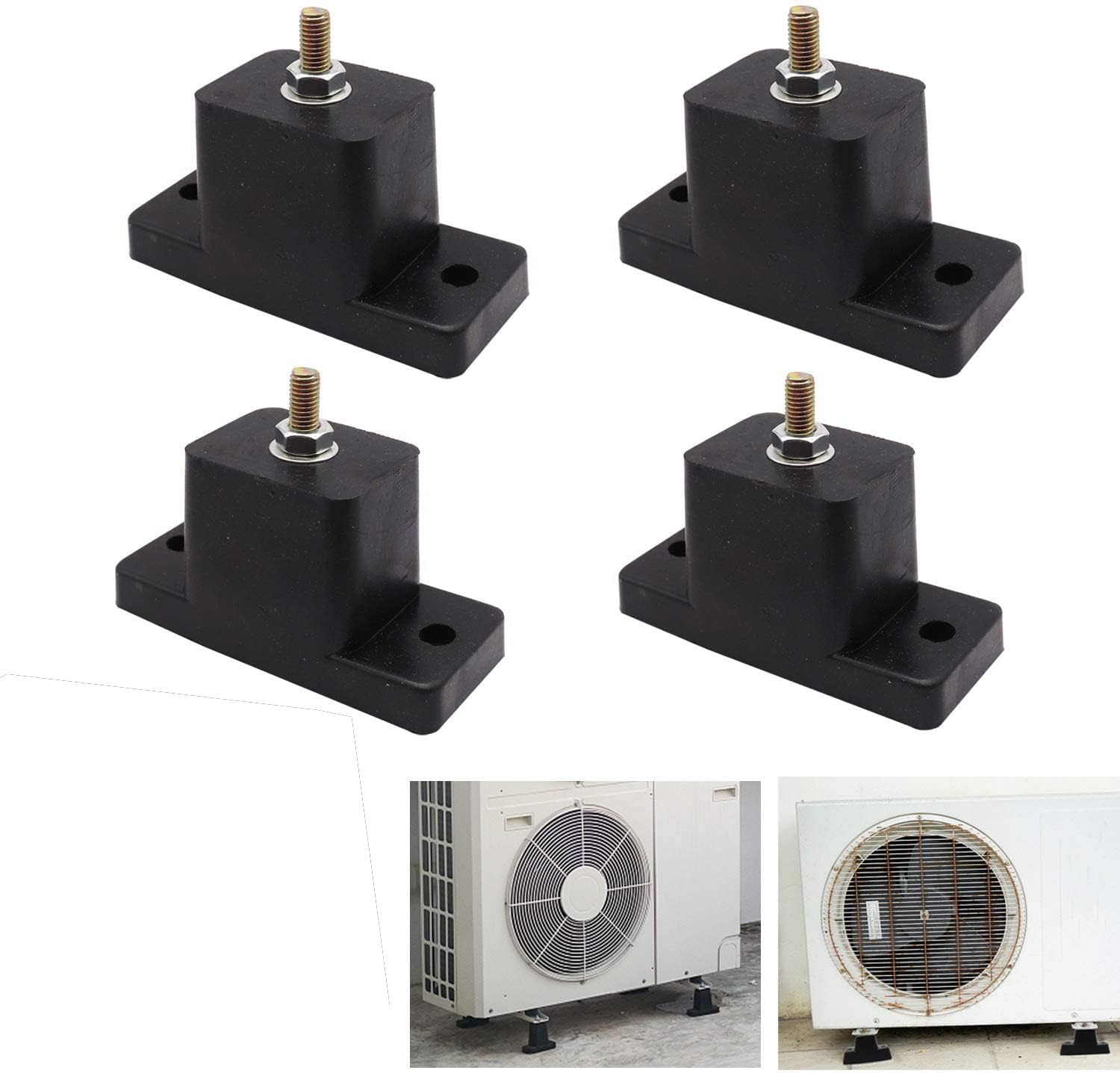 Anti-Vibration Shock 4 Pcs SetAbsorbing Rubber Mounting Bracket for Ductless Mini Split Air Conditioner Condensers Signa Rubber Bush