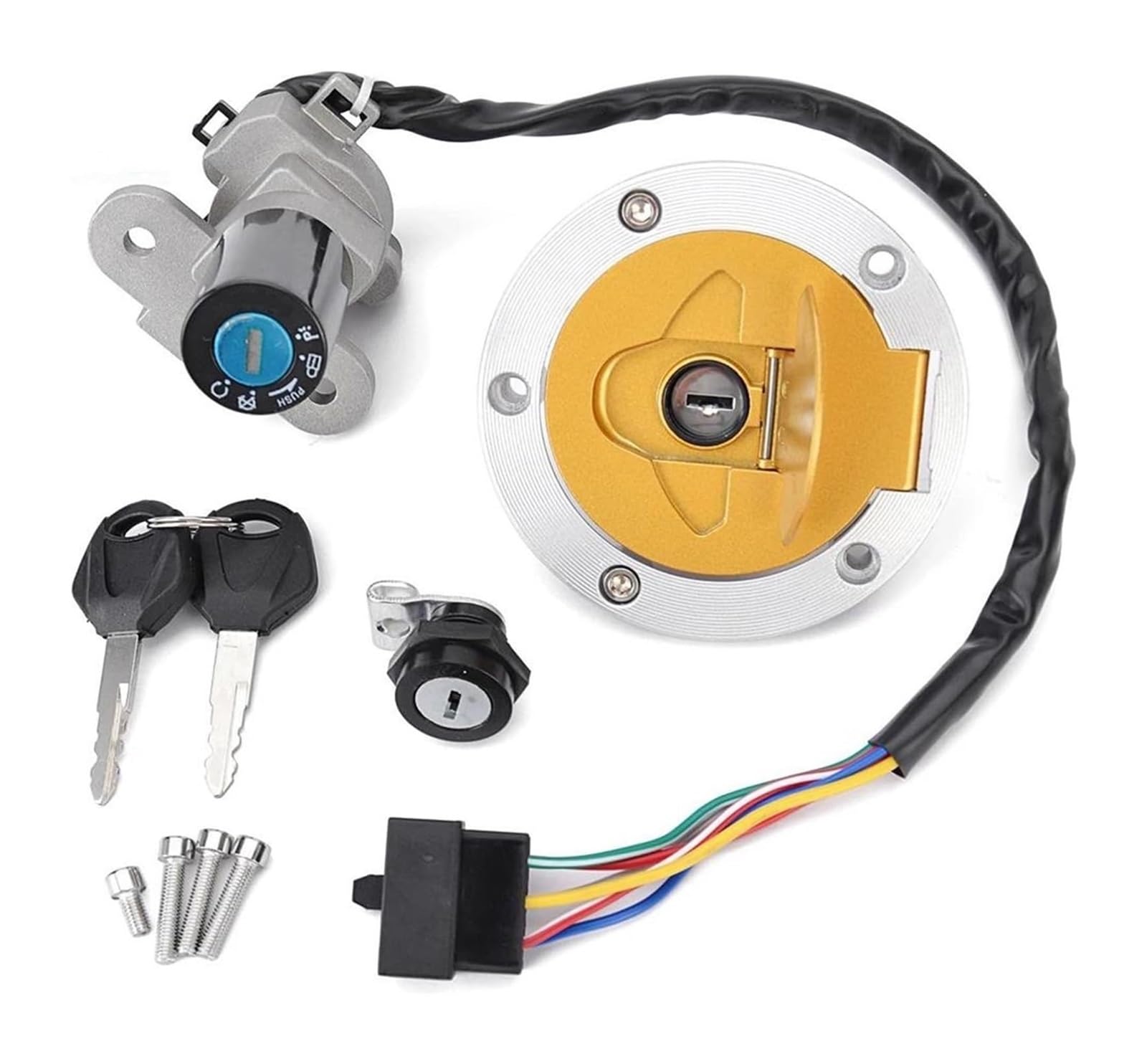 Cerradura De Encendido para Ducati para Monster 620 2003 695 2007-2008 para M620 2003-2005 Interruptor Arranque Accesorios Motocicleta Cerradura Encendido Juego Llaves