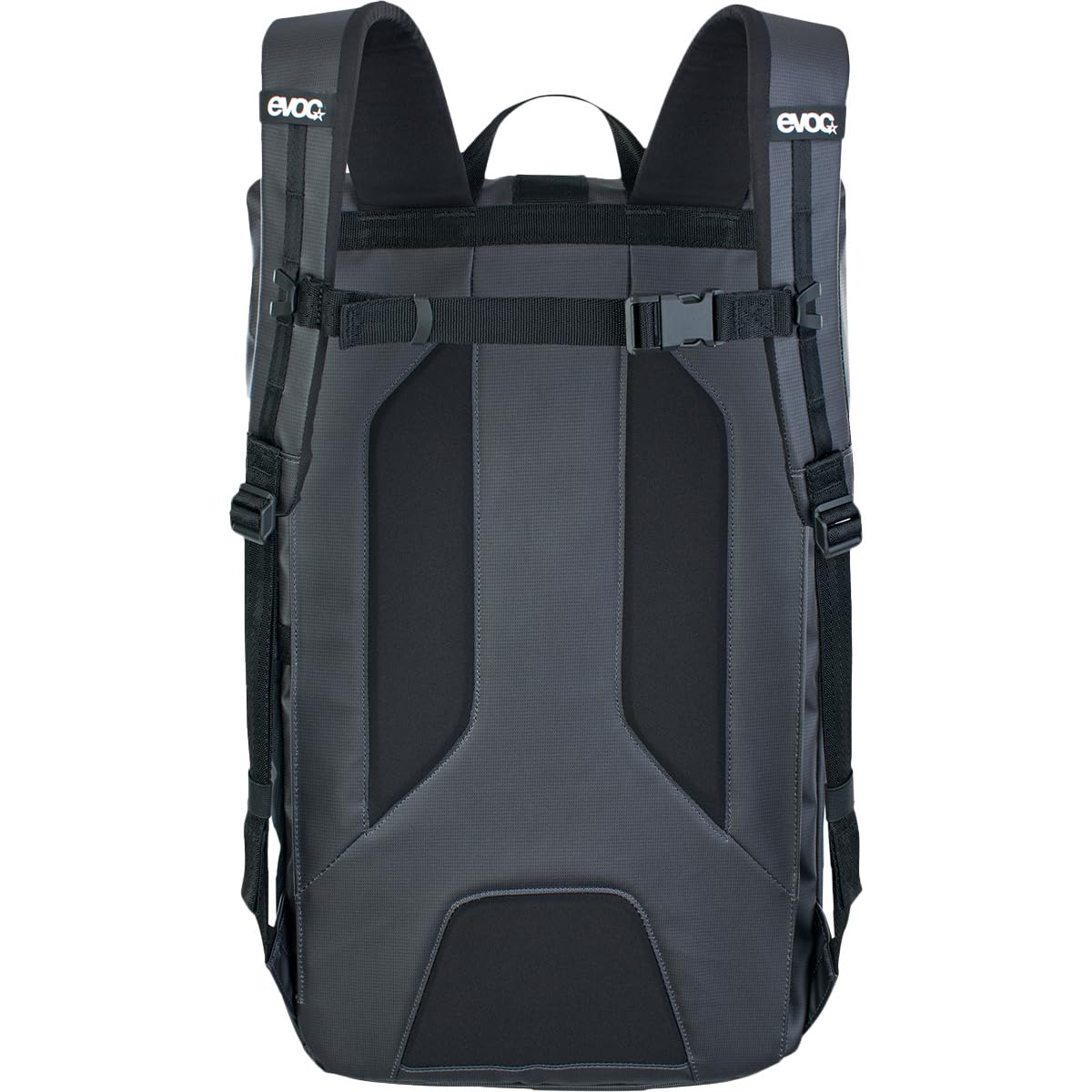 EVOC DUFFLE BACKPACK 16 l & 26 l Rucksack für den Alltag und für Unterwegs (wasserfest, 100% PVC-frei, Deckel mit Aluminium-Hakenverschluss, Seitenfach für Laptop, abnehmbarer Brustgurt)